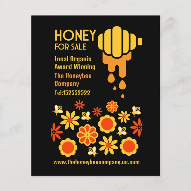 Honey For Sale Flyer (Front)