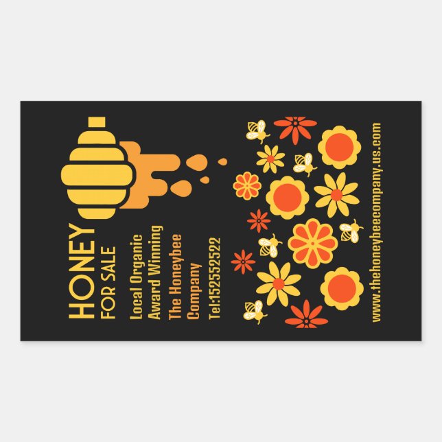 Honey For Sale Rectangular Sticker (Front)