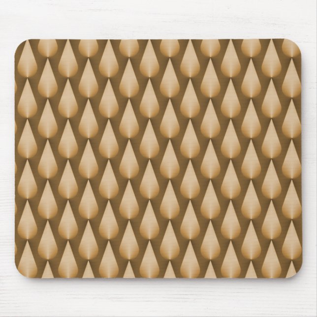 Honey Gold Dazzling Raindrops Mousepad (Front)
