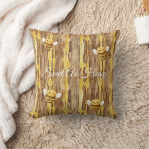 Honey Happy Bees Christmas Cushion