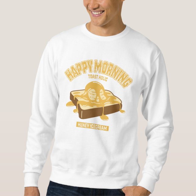 Honey Ice Toast (Arrange Toast) (College Style Ill Sweatshirt (Front)