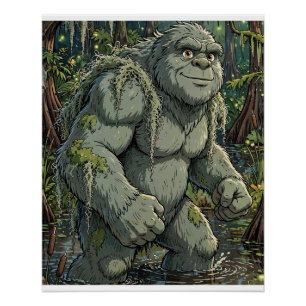 Honey Island Swamp Monster Collectable Card Art Po Poster