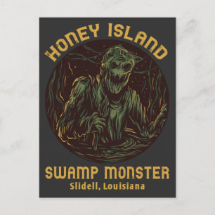 Honey Island Swamp Monster Cryptid Postcard