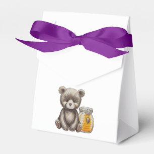 Honey jar and teddy Bear baby shower Favour Box