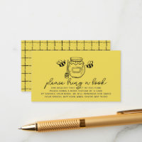 Honey Jar & Bees Baby Shower Book Request