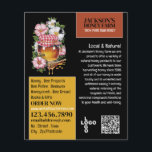 Honey Jar - Beeyard, Honey Farm Advertising Flyer<br><div class="desc">Honey Jar - Beeyard,  Honey Farm Advertising Flyers By The Business Card Store.</div>