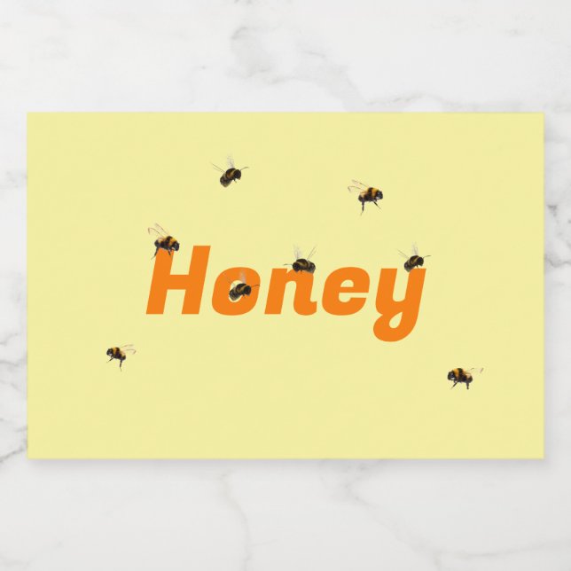 Honey Jar Food Label Set (Single Label)