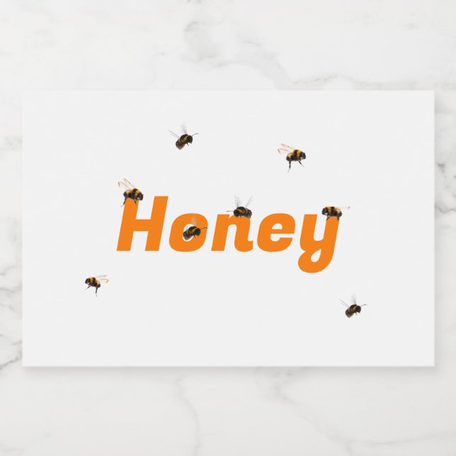Honey Jar Food Label Set (Single Label)