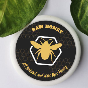 Honey Jar Fresh Honey Bee Apiary Beekeeper Classic Round Sticker