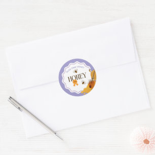 Honey Jar Honeybee Honeycomb Bee Apiary Classic Round Sticker