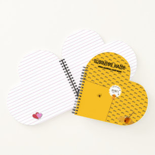 Honey Jar Honeybee Honeycomb Bee Apiary Notebook