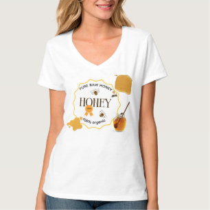 Honey Jar Honeybee Honeycomb Bee Apiary T-Shirt