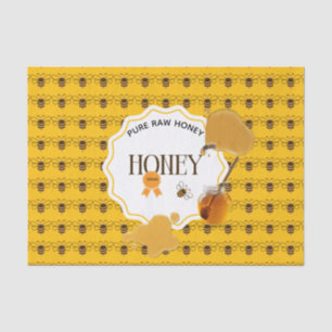 Honey Jar Honeybee Honeycomb Bee Apiary Tissue Paper