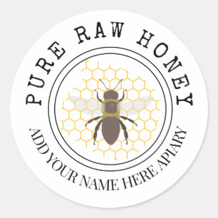 Honey jar Honeycomb Business stickers Labels
