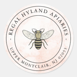 Honey jar Honeycomb Business stickers Labels