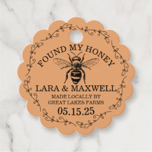 Honey Jar Labels for Wedding Favours