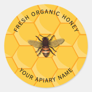 Honey Jar Labels Honeybee Apiary
