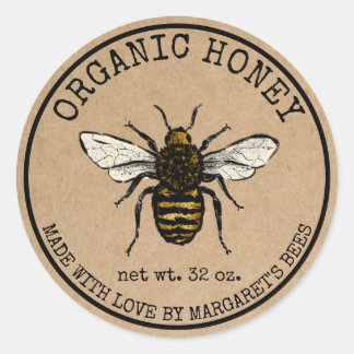 Honey Jar Labels Honeybee Honeycomb Bee Apiary