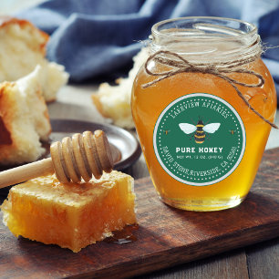 Honey Jar Labels   Pure Honey Custom Level