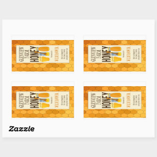 Honey Jars and Honeycomb Product Labels 
