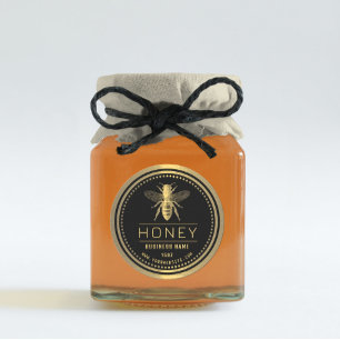 Honey label Black Gold   Honey Logo