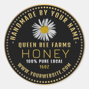 Honey label Black Gold wildflower