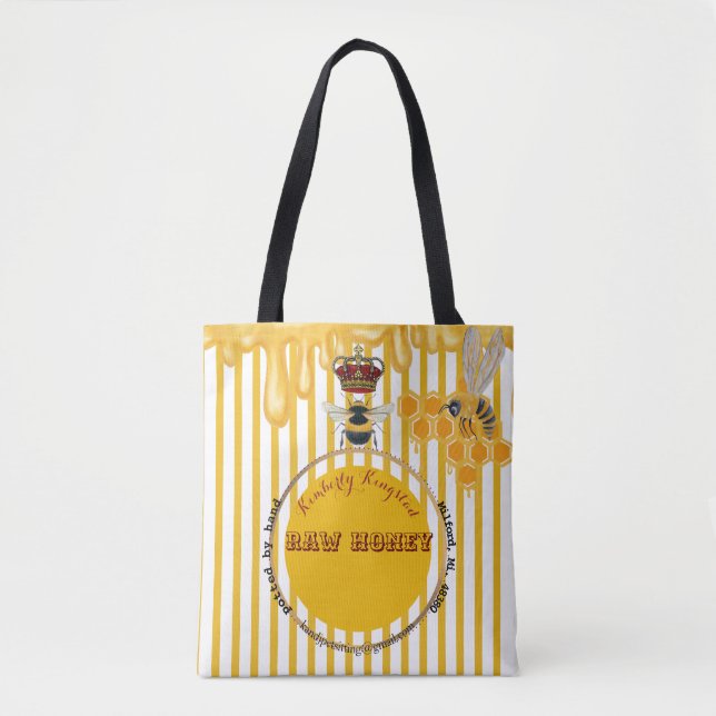 honey label  tote bag (Front)