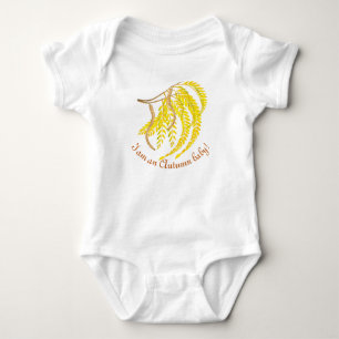 Honey Locust on a Baby Bodysuit