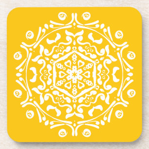 Honey Mandala Coaster