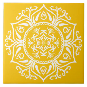 Honey Mandala Tile