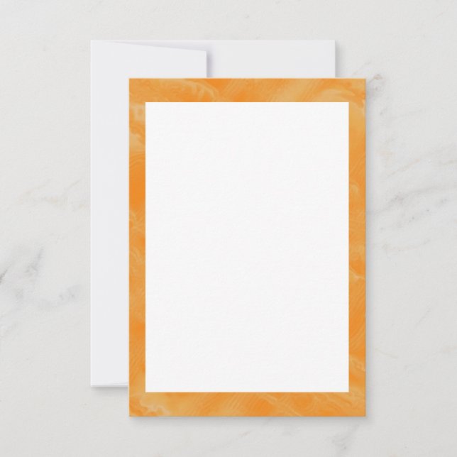 Honey Marmalade Border Blank Invitation Template (Front)