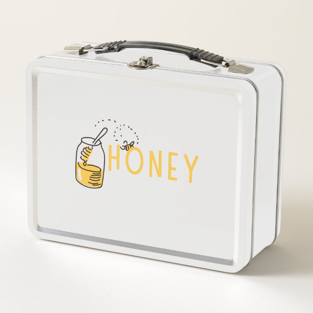 Honey Metal Lunch Box (Front)
