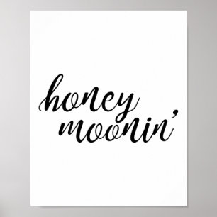 Honey Moonin Bride And Groom Honeymoon Premium _1 Poster