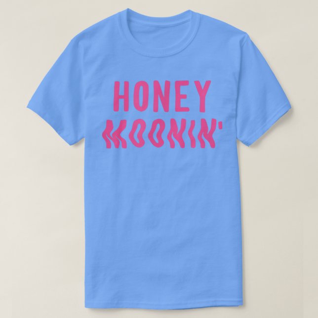 Honey MooninCool Married Couple Pink Tropical Hone T-Shirt (Design Front)