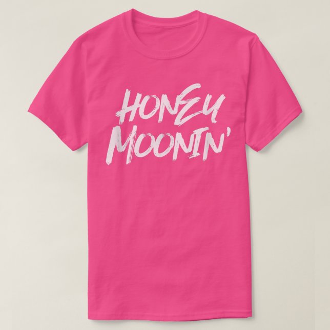 Honey MooninCouples Matching Cool Honeymoon Vacati T-Shirt (Design Front)
