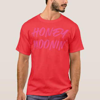 Honey MooninMarried Couples Matching Honeymoon Cut T-Shirt