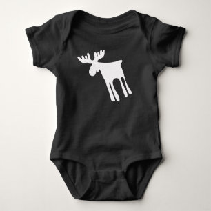 Honey / Moose Baby Bodysuit