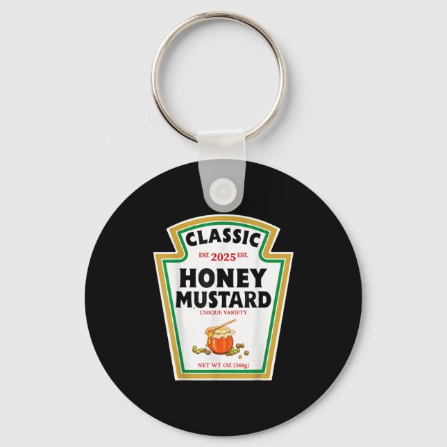 Honey Mustard Diy Halloween Costume Matching Group Key Ring (Front)