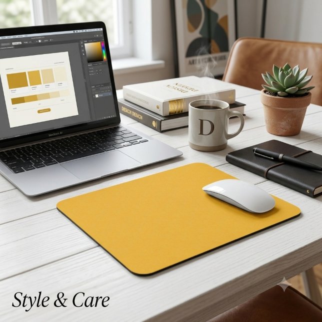 Honey Mustard Single Coloured Mouse Pad (Honey Mustard Single Colored Mouse Pad)