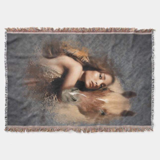 Honey On Grey - Blanket / Wall Decor (Front)