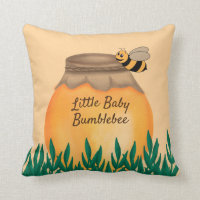 Honey Pot Bumble Bee on Yellow Infant Nursery