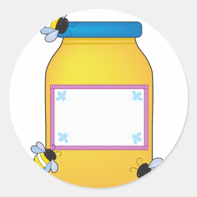 Honey Pot Classic Round Sticker (Front)