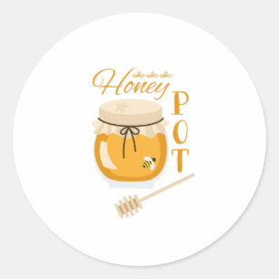 Honey Pot Classic Round Sticker