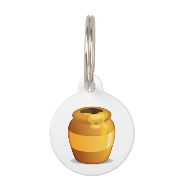 Honey Pot - Emoji Pet Tag (Back)