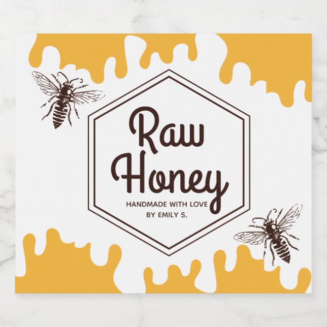 Honey Product Jar Label  (Single Label)