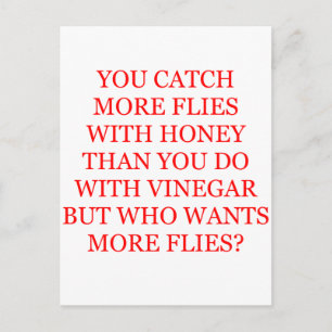 HONEY proverb Postcard