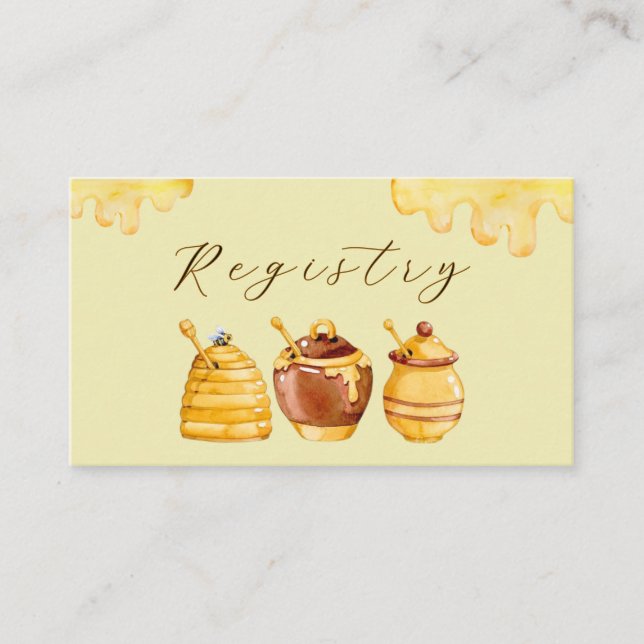 Honey Registry Card (Upload Your Personal QR)  (Front)