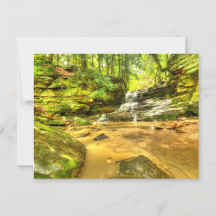 Honey Run Waterfall, Millwood, Ohio Postcard