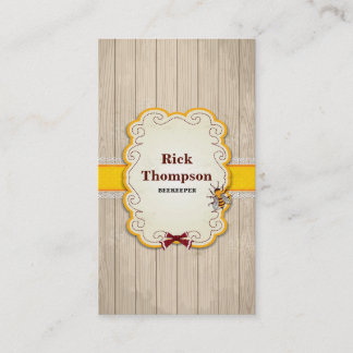 Honey Seller / Beekeeper Bee Farm Farmer Business Card