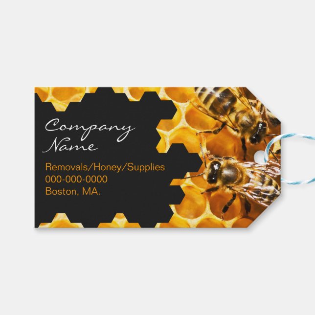 Honey Seller - Beekeeper Gift Tags (Front (Horizontal))